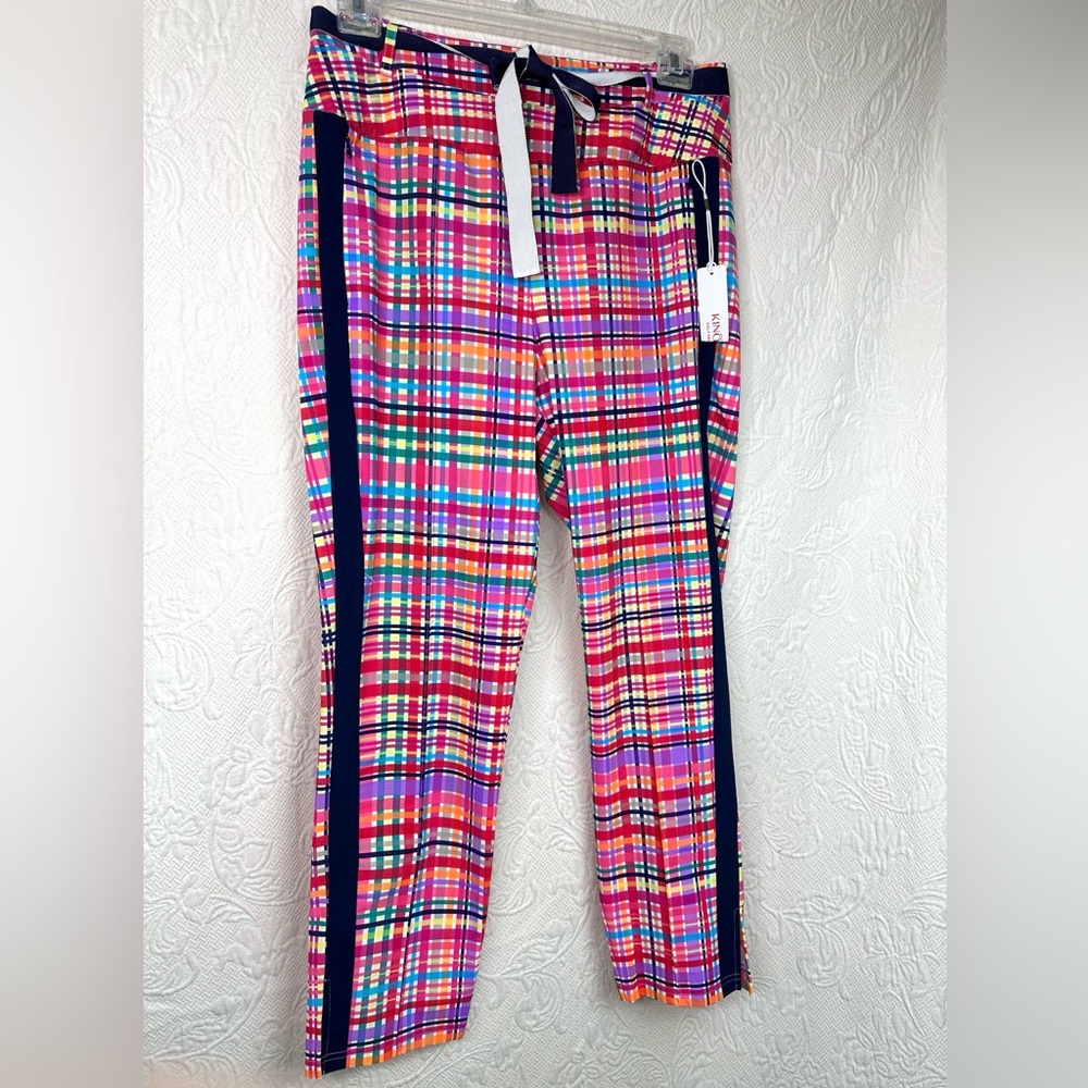 Kinona Mad Plaid Belted Tuck It In Golf Trouser